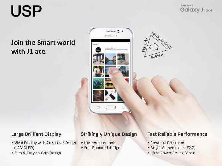 Join the Smart world with J 1 ace Large Brilliant Display Strikingly Unique Design