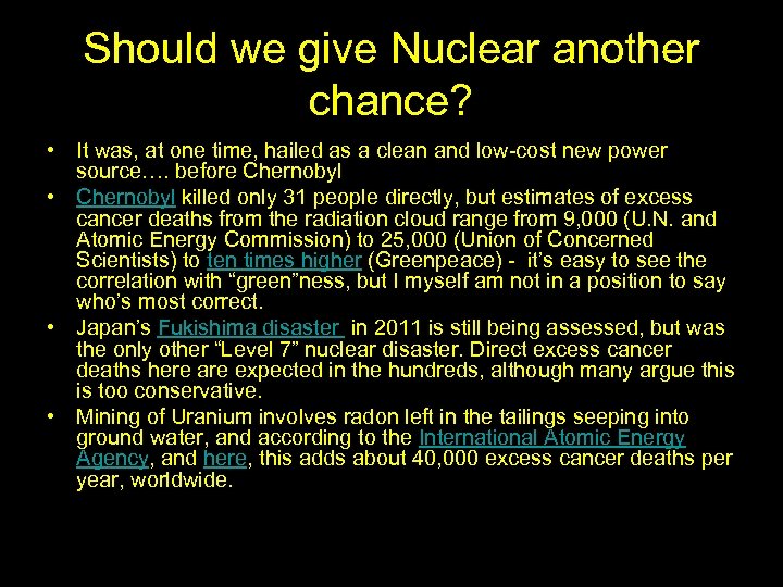 Should we give Nuclear another chance? • It was, at one time, hailed as