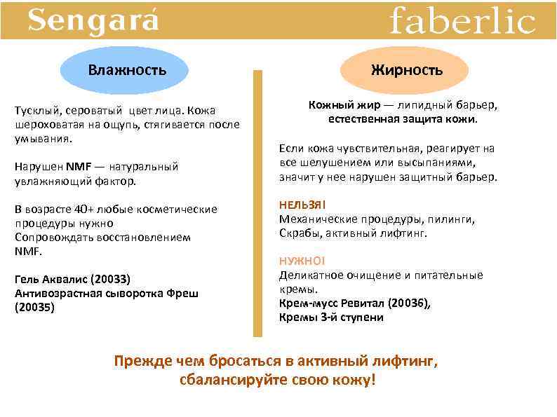 Влажность Тусклый, сероватый цвет лица. Кожа шероховатая на ощупь, стягивается после умывания. Нарушен NMF