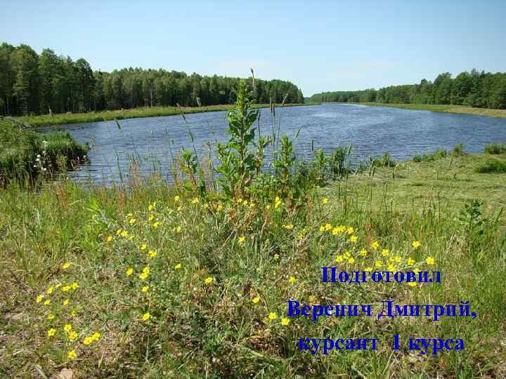 Подготовил Веренич Дмитрий, курсант 1 курса 