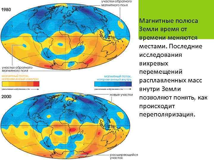 Магнитные полюса Земли время от времени меняются местами. Последние исследования вихревых перемещений расплавленных масс