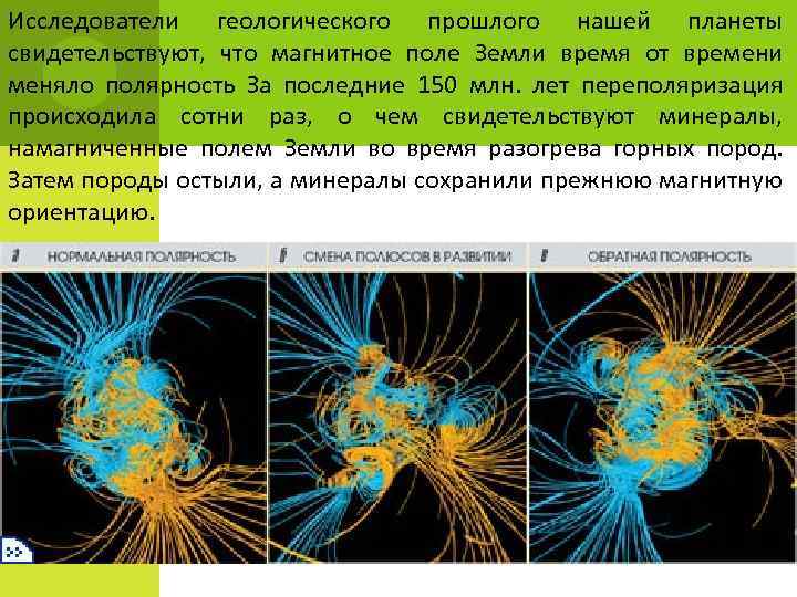 Исследователи геологического прошлого нашей планеты свидетельствуют, что магнитное поле Земли время от времени меняло