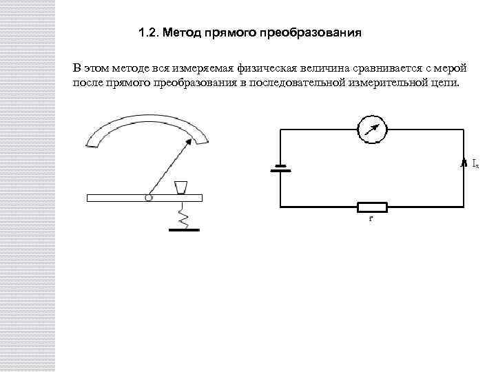 1. 2. Метод прямого преобразования В этом методе вся измеряемая физическая величина сравнивается с