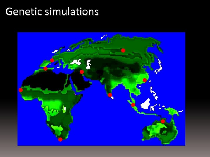 Genetic simulations 