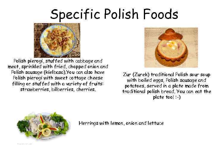 Specific Polish Foods Polish pierogi, stuffed with cabbage and meat, sprinkled with fried, chopped