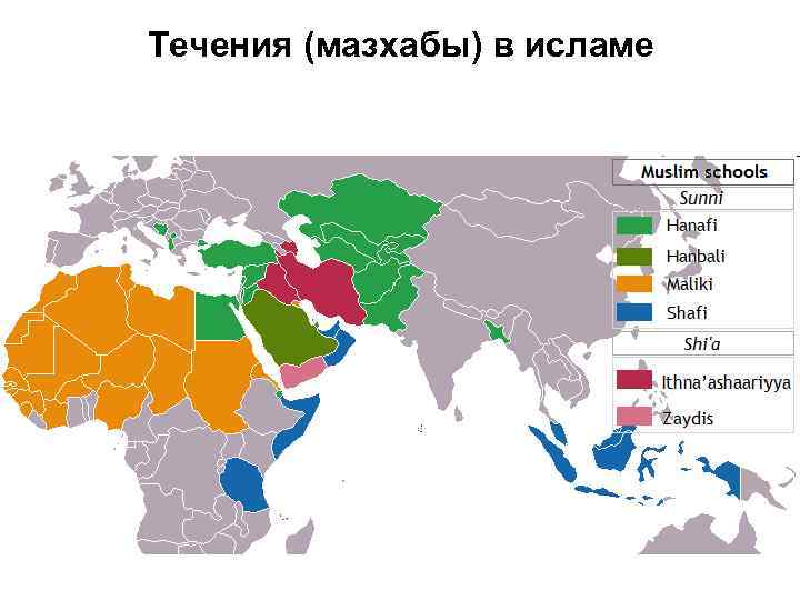 Течения (мазхабы) в исламе 