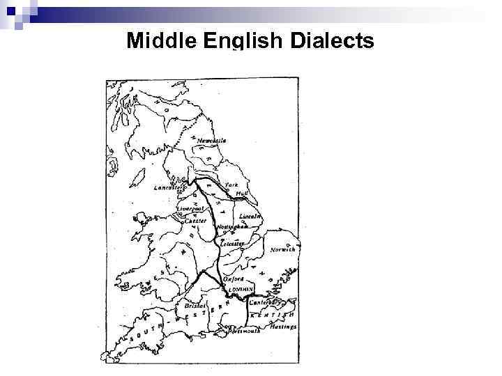 Middle English Dialects 