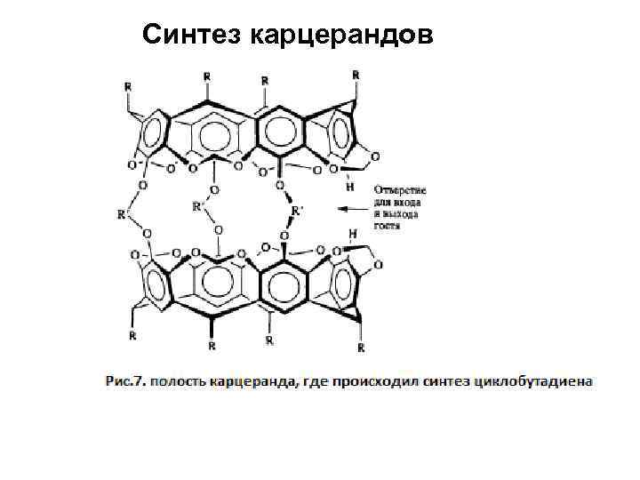 Синтез карцерандов 