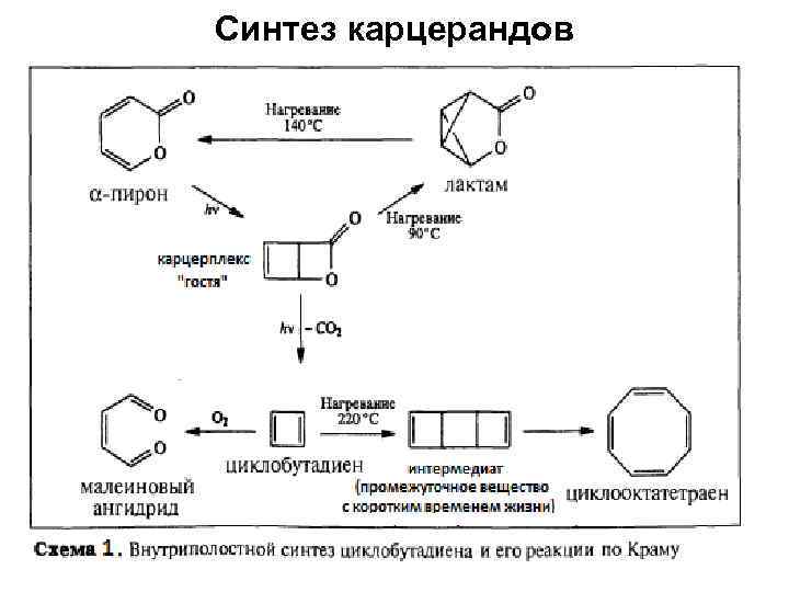 Синтез карцерандов 