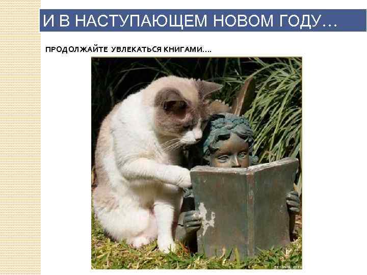 И В НАСТУПАЮЩЕМ НОВОМ ГОДУ… ПРОДОЛЖАЙТЕ УВЛЕКАТЬСЯ КНИГАМИ. . 