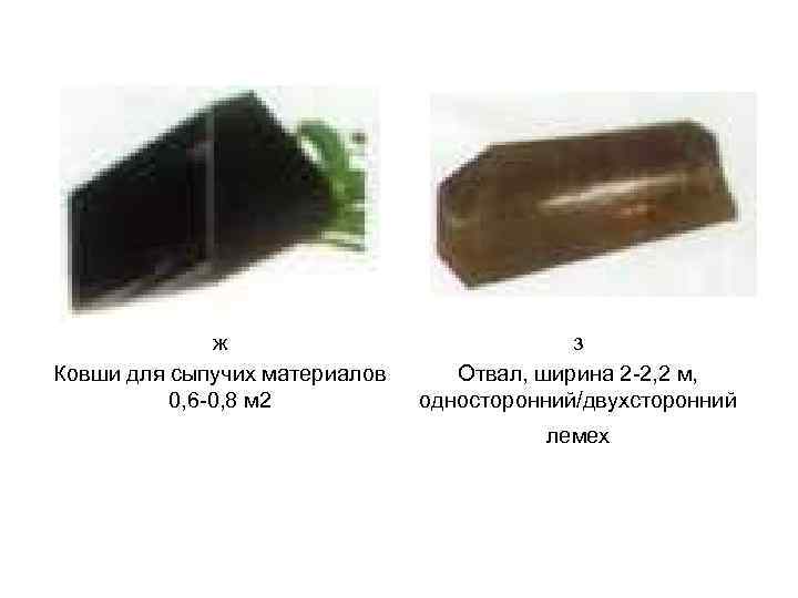 ж Ковши для сыпучих материалов 0, 6 0, 8 м 2 з Отвал, ширина