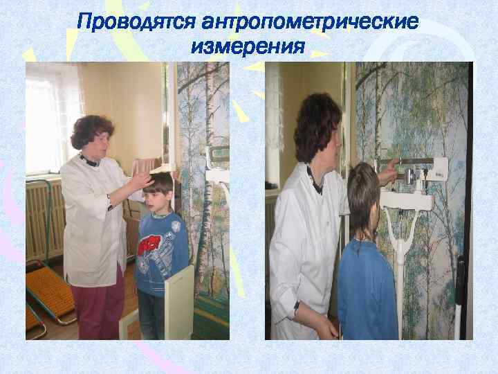 Проводятся антропометрические измерения 
