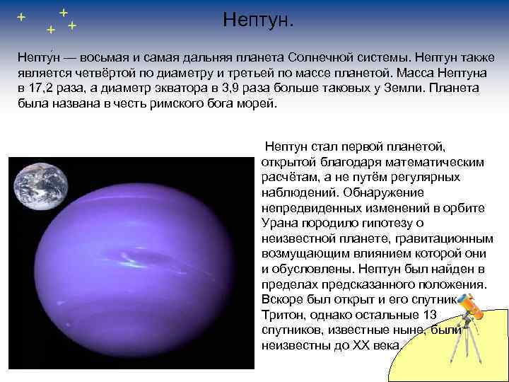 В каком году открыли планету нептун