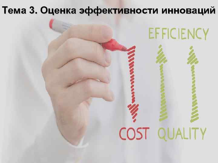 Тема 3. Оценка эффективности инноваций 