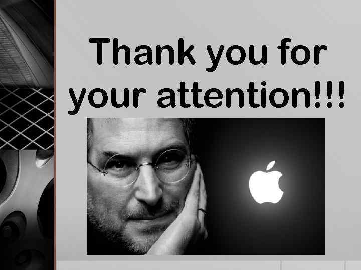 Thank you for your attention!!! 