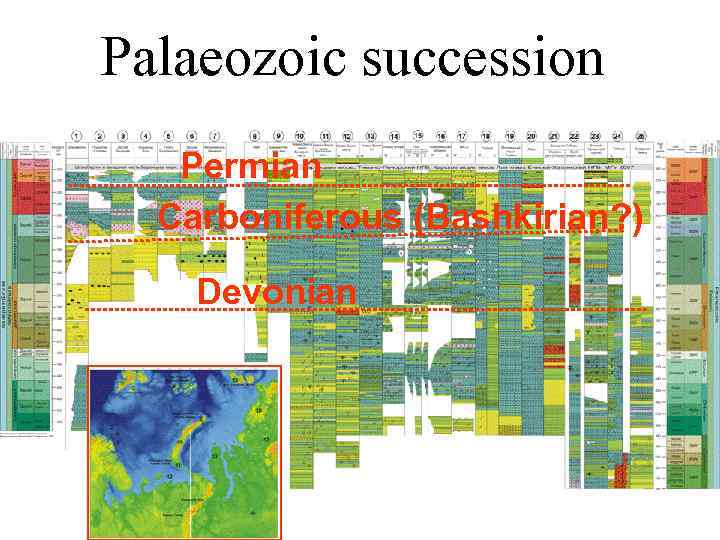 Palaeozoic succession Svalbard and Western Barents Eastern Barents FJL Novaya Zemlya Timan-Pechora Yamal Yenisey.