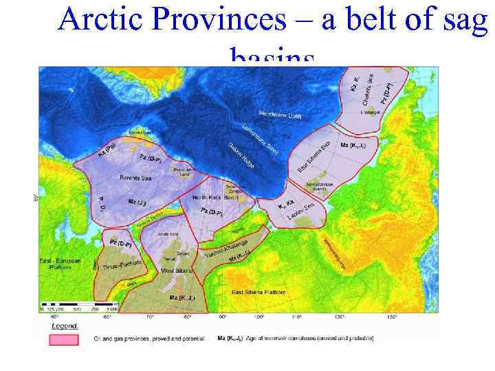 Arctic Provinces – a belt of sag basins 