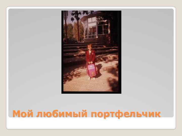 Мой любимый портфельчик 