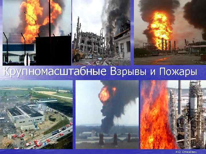 Крупномасштабные Взрывы и Пожары 1 И. О. Стоянович 