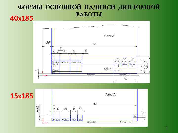 Формат а4 основная надпись