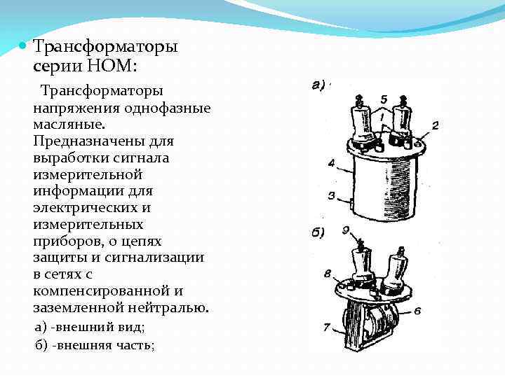 Типы трансформаторов