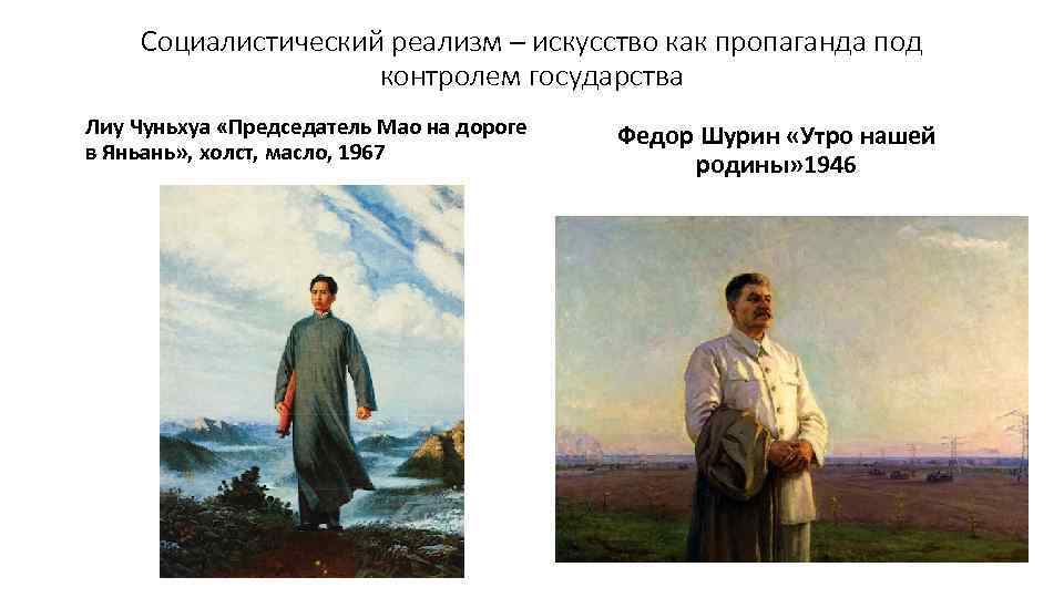 Социалистический реализм – искусство как пропаганда под контролем государства Лиу Чуньхуа «Председатель Мао на