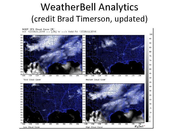 Weather. Bell Analytics (credit Brad Timerson, updated) 