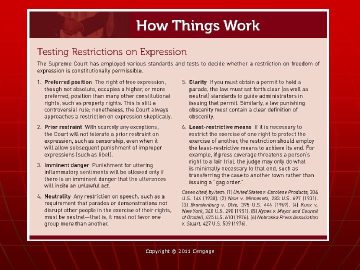 Copyright © 2011 Cengage 