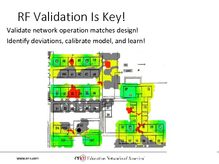 RF Validation Is Key! Validate network operation matches design! Identify deviations, calibrate model, and