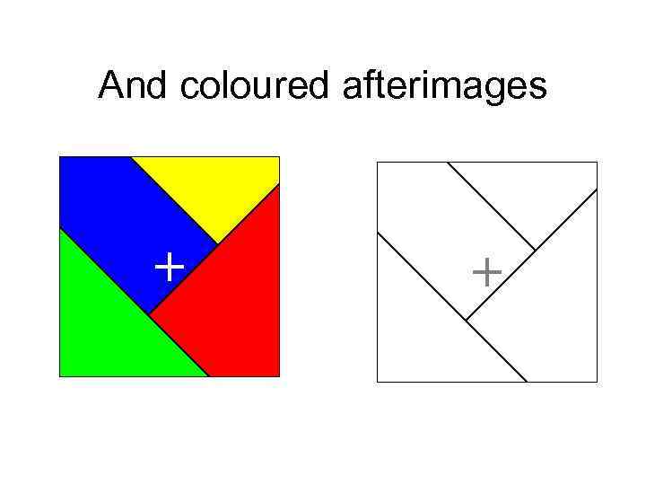 And coloured afterimages 