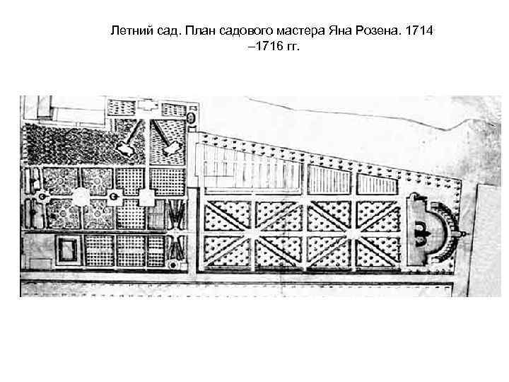 Фонтан лакоста в летнем саду на схеме