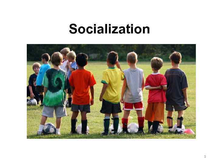 Socialization 1 