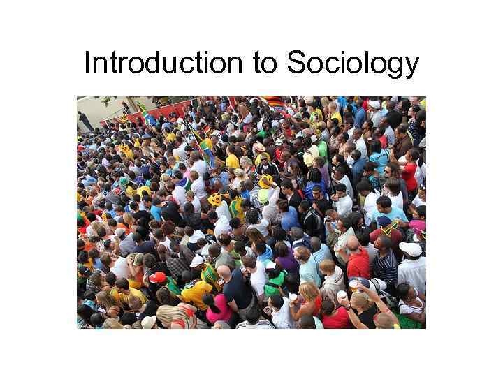 Introduction to Sociology 