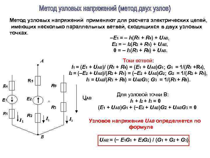 Метод узловых. Алгоритм расчета сложной цепи методом узлового напряжения. Расчет сложных электрических цепей методом узлового напряжения. Метод узлового напряжения Электротехника формула. Алгоритм расчета цепи по методу узловых напряжений..