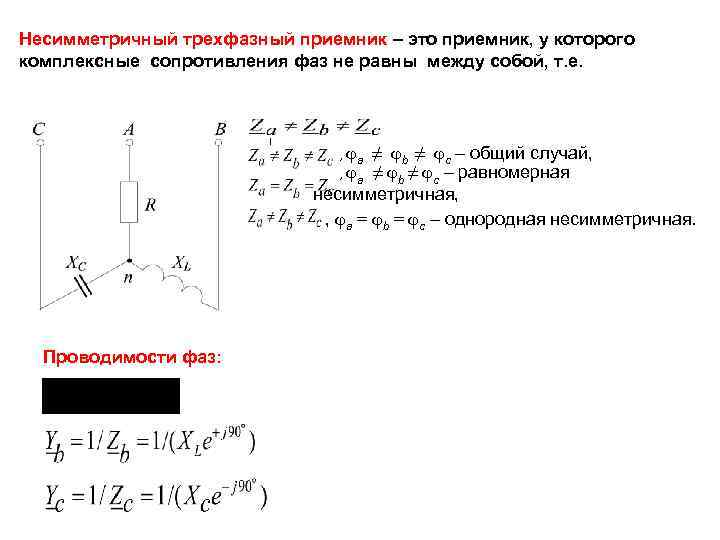 Фазные сопротивления