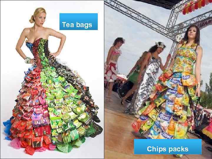 Tea bags Chips packs 