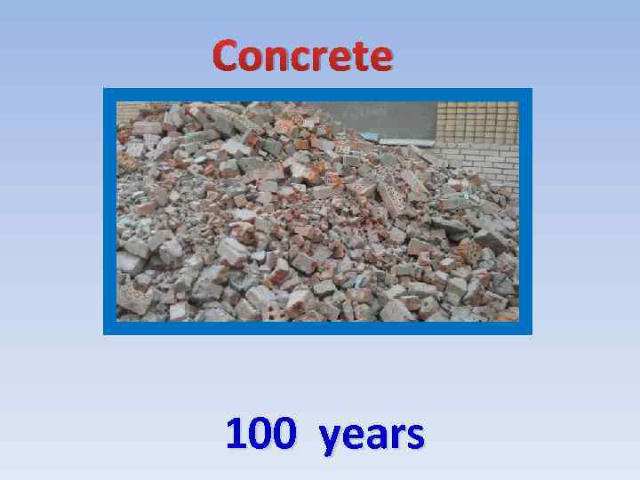 Concrete 100 years 