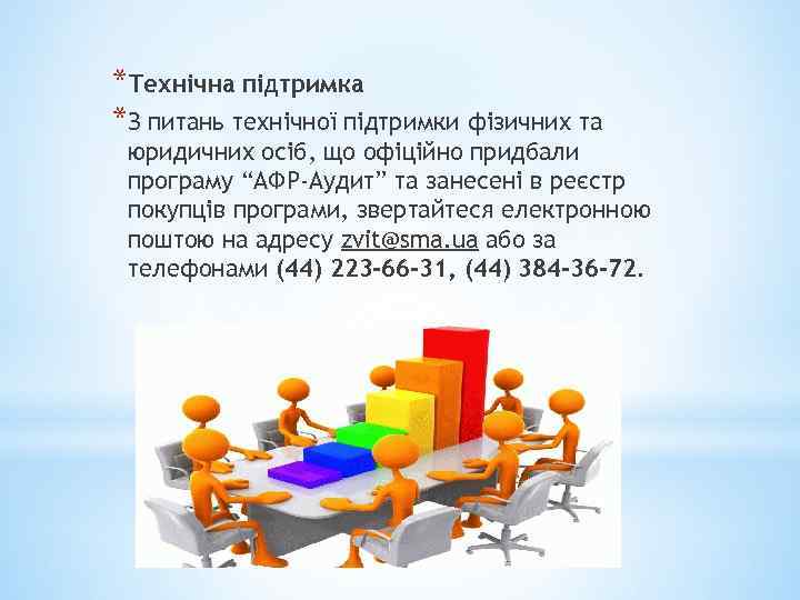 *Технічна підтримка *З питань технічної підтримки фізичних та юридичних осіб, що офіційно придбали програму