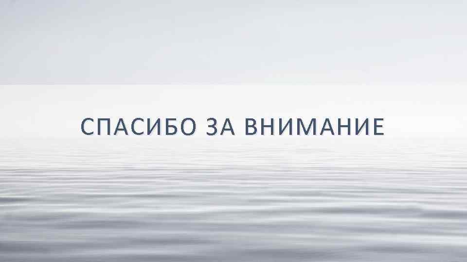 СПАСИБО ЗА ВНИМАНИЕ 