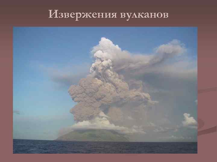 Извержения вулканов 