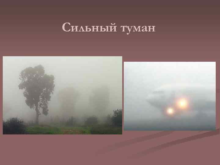 Сильный туман 