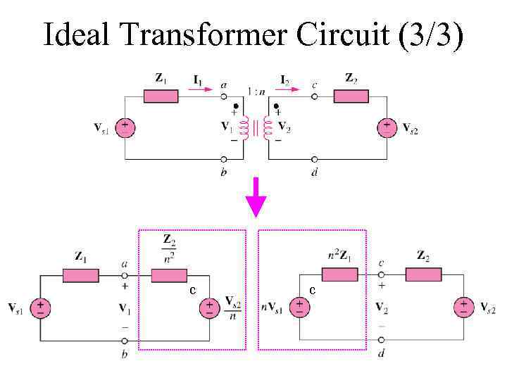 Ideal Transformer Circuit (3/3) c c 