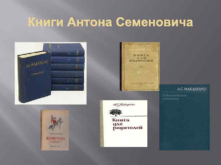 Книги Антона Семеновича 
