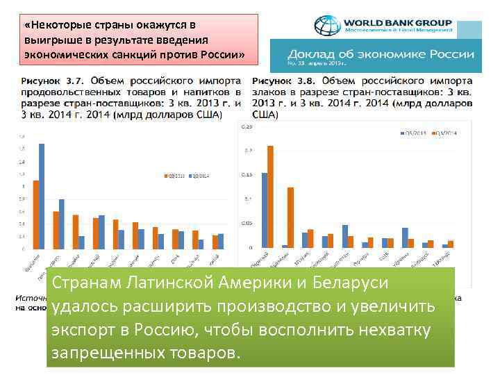  «Некоторые страны окажутся в выигрыше в результате введения экономических санкций против России» Странам