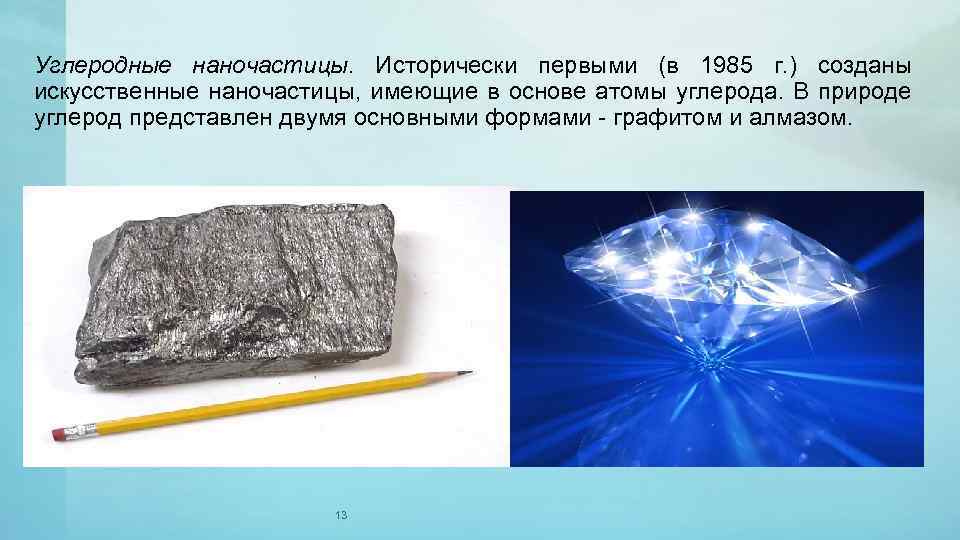 Углеродные наночастицы. Исторически первыми (в 1985 г. ) созданы искусственные наночастицы, имеющие в основе