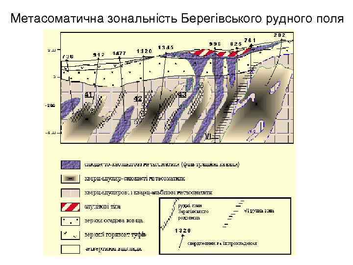 Метасоматична зональність Берегівського рудного поля 