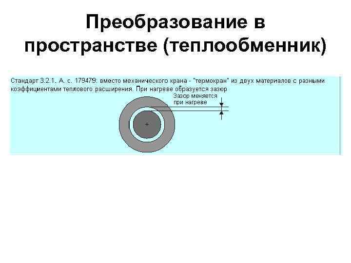 Преобразование в пространстве (теплообменник) 