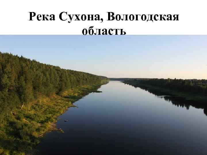 Река Сухона, Вологодская область 