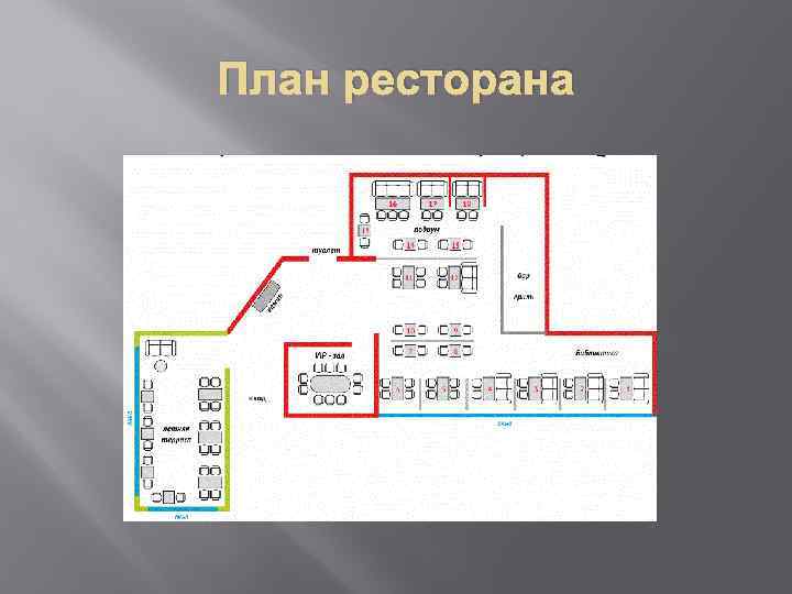 План ресторана 