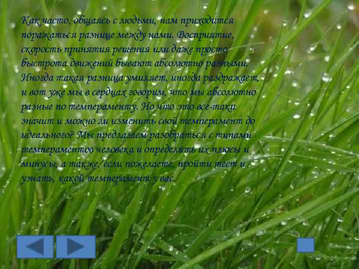 Как часто, общаясь с людьми, нам приходится поражаться разнице между нами. Восприятие, скорость принятия